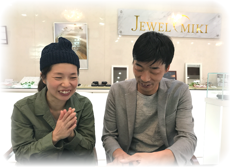 K18&Pt950結婚指輪鍛造ご成約